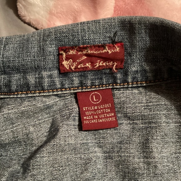 All American Girl War Jean Jacket Size L - Picture 2 of 6